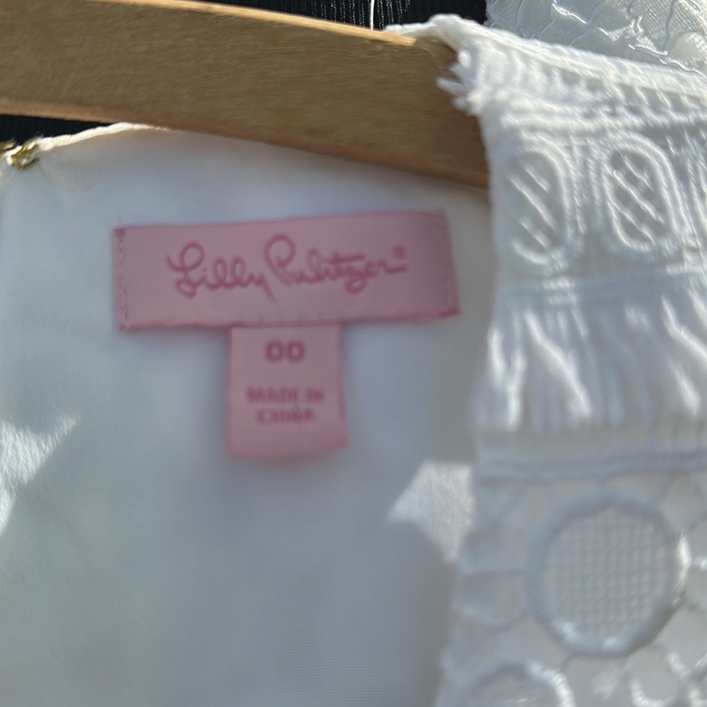 Lilly Pulitzer Anette Shift Dress Bubble Fringe Lace Sleeveless Lined - Picture 5 of 7